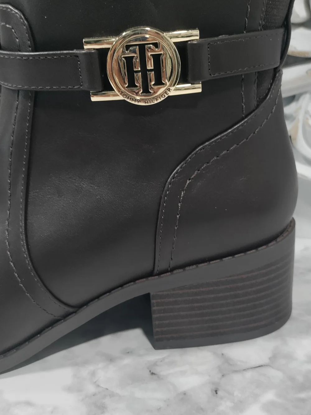 Tommy Hilfiger Dark Brown Knee-High Boots-Size 8